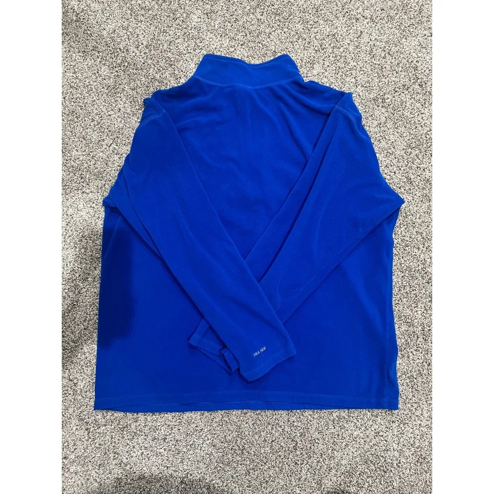 The North Face Mens TKA 100 Fleece Quarter‎ Zip Pullover Blue XL T939AF
